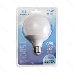 Bombilla LED Aigostar G95 15W E27 6500K Blanco Frío 1500Lm - Product Image 1