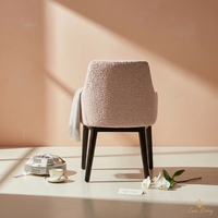Coussin de chaise de salle à manger en rotin tressé à la main, revêtement en microfibre, support ergonomique haut dossier, design côtier, aspect antique pour