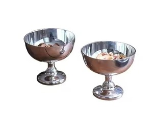 Bol à glace élégant en métal avec finition miroir pour gelato, yaourt glacé, sundae, desserts et fruits - Product Image 2