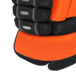 Gants de sport d'extérieur à doigts entiers, noir et orange, isolés thermiquement, en polyester, unisexe, 2027 - Product Image 2
