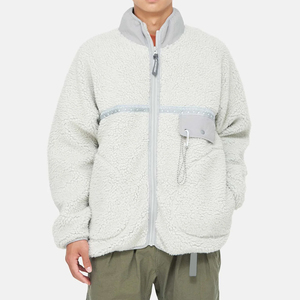 Veste polaire premium pour homme, entièrement zippée, chaude, pour l'hiver, vêtements d'extérieur décontractés, avec col montant et plusieurs poches - Product Image 4
