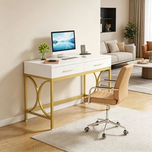 Scrivania Convertibile Moderna per Laptop, Design Semplice con Piedini Regolabili e Libreria per Uso Domestico e Ufficio - Product Image 6