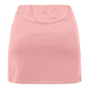 Jupe de sport asymétrique en polyester respirant à taille élastique pour femme, coupe trapèze, couleur unie, longueur mini, avec short intégré, idéale pour l'été - Product Image 6