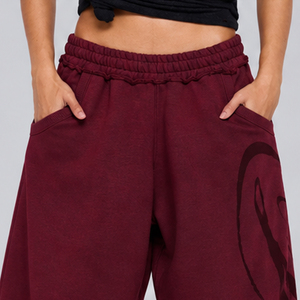 Pantalones Deportivos Anchos Personalizados para Mujer, Mezcla de Poliéster y Algodón, Estilo Holgado, Casual, para Calle, Venta al Por Mayor, OEM - Product Image 5