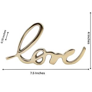 Décoration Murale Autonome en Métal « Love » pour Salon, Chambre, Bureau et Étagères - Product Image 4