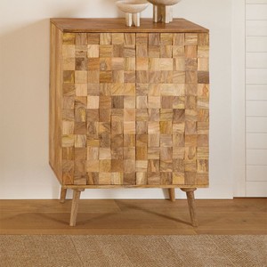 Gabinete de Almacenamiento Vandana Vento Optima de Madera Maciza de Mango - Product Image 1