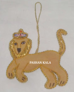 เครื่องประดับห้อยประดับคริสต์มาสรูปสิงโตด้วยลูกปัดสีทองดีไซน์ที่น่าสนใจที่สุดสำหรับตกแต่งบ้าน - Product Image 4