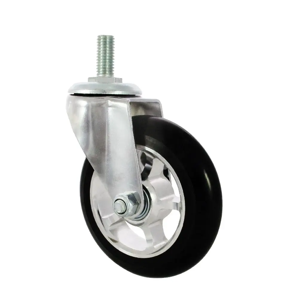CCE рицинус 4 дюйма алюминиевый поворотный полиуретановое колесо