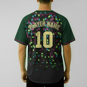 Youth Custom Polyester Softball Baseball Jersey <b>Men</b> High Quality Slim Fit Custom Full Sublimation Baseball Jersey - Product Image 2