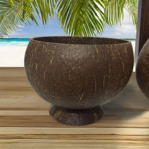 Taza de Cáscara de Coco Vietnamita 100% Ecológica, Pulida a Mano, Impermeable, para Decoración del Hogar - Product Image 1