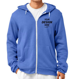 Modèle de maquette de merchandising de mode haut de gamme pour les graphistes personnalisés – Sweat à capuche sportif entièrement zippé - Product Image 6