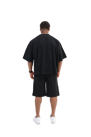 Chemise décontractée coupe régulière surdimensionnée 100% coton tricoté respirant anti-plis