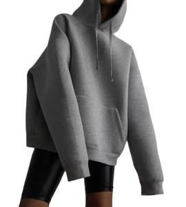 Sudadera con capucha de gran tamaño con cremallera y forro polar de algodón 600 GSM 100% para hombre de invierno con estampado personalizado-Servicio OEM - Product Image 1