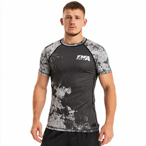 Bodybuilding Training MMA Workout Tops Men Lightweight Sublimation <b>Boxing</b> MMA T <b>Shirts</b> Men's - Product Image 2