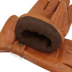 Tan Leather <b>Gloves</b> Custom Color Ceremonial Parade <b>Gloves</b> Goatskin 100% Grain Sheep Napa Leather <b>Gloves</b> From Pakistan - Product Image 3