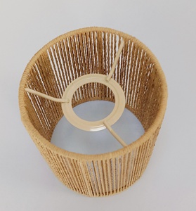 Pantalla de Lámpara de Ratán Hecha a Mano en Forma de Campana, Estilo Boho, Ecológica, para Lámparas de Araña - Product Image 6