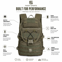 Mochila de Senderismo Personalizada en Color Verde Oliva Oscuro con Múltiples Compartimentos, Gran Capacidad, Marca Privada, Proveedor Premium