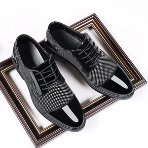 Men's British Style Pointed Toe Dress Shoes Breathable Spring Autumn Business Formal Casual Groom Wedding Footwear - Product Image 2