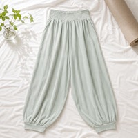 Pantalon de yoga respirant pour femme, taille haute élastique, coupe ample, longueur intégrale, sans couture, pour le sport et le fitness