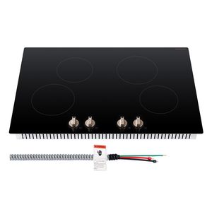 Piano Cottura a Induzione Elettrico da Incasso 6600W con 4 Manopole di Controllo e 12 Impostazioni di Temperatura, Facile Installazione - Product Image 3