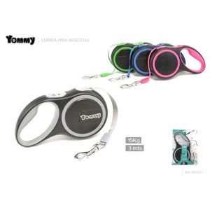 Yommy Retractable Dog <b>Leash</b> 3 Meters 15 Kg Capacity <b>Pet</b> Walking Gear - Product Image 1