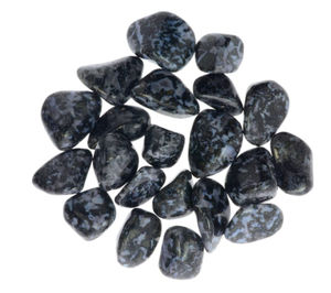 Hermosa roca natural curativa Indigo Gabbro Crystal Palm Stone - Product Image 4