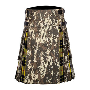 Kilt Utilitario Híbrido con Camuflaje Digital Escocés y Tartán MacLeod de Lewis, Kilt Premium Hecho a Mano - Más de 80 Colores de Tartán - Product Image 1