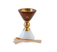 Brûleur d'encens en bois d'acacia et marbre, Bakhoor, style arabe, écologique, aromathérapie, maison, bureau, Ramadan, Eid, cadeau festif
