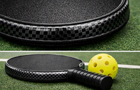 Bande de protection pour bords de raquette de sport, protection de cadre de pagaie, motif fibre de carbone, protection de bord pour pickleball, entraînement – Vente chaude