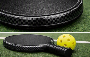 Cinta Protectora de Bordes para Raquetas Deportivas, Protector de Marco de Pala con Patrón de Fibra de Carbono, Protector de Bordes para Pickleball, Entrenamiento - Product Image 4
