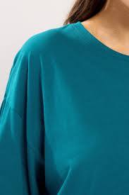 Camiseta Larga para Mujer, Suave, Preencogida, Antipilling, Básica, Informal, Varias Opciones de Color - Product Image 1