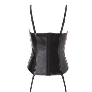 Corset en cuir PU à lacets pour femmes, bustier floral, logo personnalisé, fabricant OEM, marque privée - Product Image 5