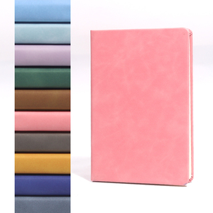 Carnet de notes exécutif classique en cuir à couverture rigide A5, 100 feuilles, reliure cousue, imprimé numériquement, pour réunions - Product Image 4