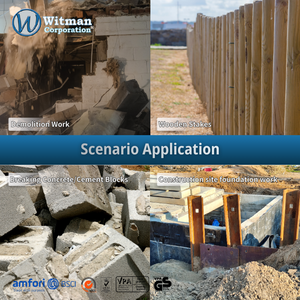 8lb <b>Splitting</b> Maul Grade-A Carbon Steel Hardened <b>Wedge</b> Head Reinforced Neck Fiberglass Handle Impact Absorption Log <b>Splitting</b> - Product Image 6