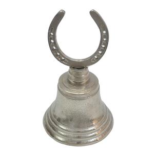 Cloche en métal en forme de fer à cheval argentée, artisanat décoratif, accessoires pour la maison, cloche de style européen faite à la main, prix de gros - Product Image 5