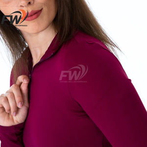 Camiseta de equitación de manga corta de algodón transpirable de secado rápido, personalizada, profesional, para niñas, con servicio OEM, color personalizado, a la moda. - Product Image 3