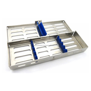 <b>Top</b> Rated Medivolve Dental Sterilization Cassette Tray <b>Box</b> <b>Set</b> of 5 Surgical Instruments Holder CE ISO Wholesale Best Supplier - Product Image 3