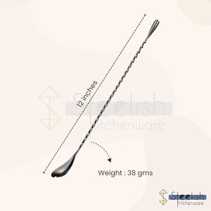 Cuchara de barra de acero personalizada con logo, cuchara de barra de acero hecha a mano, cuchara de barra de acero artesanal - Product Image 2