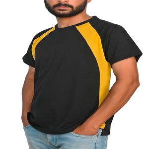 เสื้อยืดผู้ชายแขนระบายคอเสื้อผ้าคอตตอนผ้า60% 40% โพลีเอสเตอร์เสื้อยืดผ้านิ่มพิมพ์ลายแบบกำหนดเอง - Product Image 2