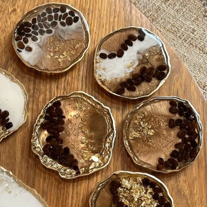Sous-verres classiques en résine, ensemble de sous-verres de qualité supérieure et au design écologique - Product Image 1