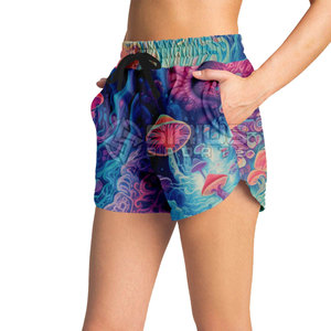 Pantalones Cortos Deportivos para Mujer, Estilo Moderno, Hechos a Medida, Color Sólido, Transpirables, Resistentes al Viento, Ecológicos, 100% Algodón, Hechos en Pakistán - Product Image 3