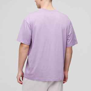 2026 High Quality Men's T-Shirts Custom Digital Printing Logo Loose Fit Solid Color Breathable <b>Hip</b> Hop Eco-Friendly 100% Cotton - Product Image 6