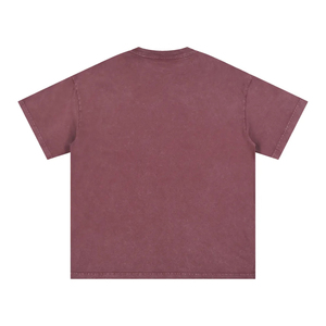 Wholesale High Quality Heavyweight 260gsm Acid Wash Vintage Boxy Fit Pure Cotton Men's T-Shirt Custom Logo Printed - Product Image 2