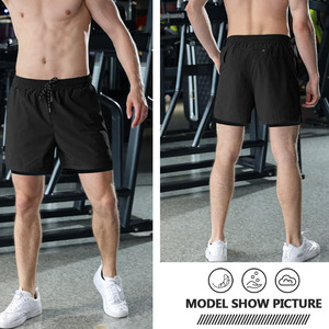 Shorts décontractés pour hommes, légers, en mélange de coton, coupe ample, pour tous les jours, activités de plein air, logo personnalisé, grandes tailles, shorts de jogging pour hommes - Product Image 5