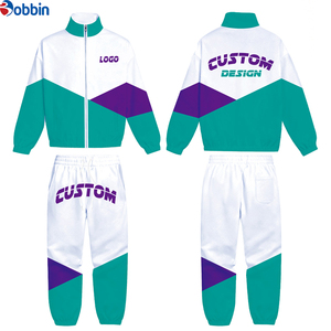 Conjunto Deportivo Cortavientos Ligero Estampado para Hombre, Chaqueta con Cremallera y Pantalón, Diseño Transpirable 2 en 1, Bloques de Color Personalizados - Product Image 6