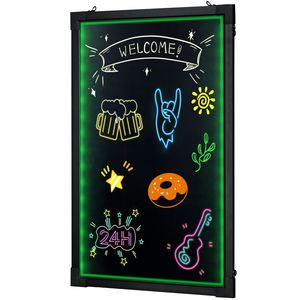 Lavagna Luminosa LED 16"x12" Cancellabile, Effetto Neon, per Messaggi e Menù, con 8 LED per Scrittura - Product Image 2
