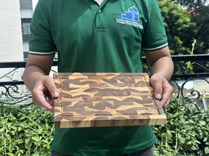 <b>Wooden</b> Rectangle Chopping Block Anti-Slip Single <b>Piece</b> Package Made in VietNam - Product Image 6