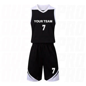 Maillots et shorts de basketball haut de gamme noir et blanc en polyester de qualité supérieure pour l'entraînement – Uniformes d'équipe personnalisables - Product Image 3
