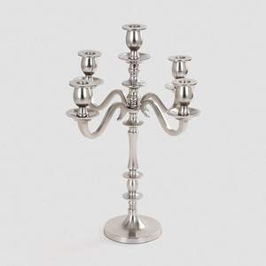 Candelabro de aluminio premium de 5 brazos, juego de portavelas para centro de mesa de bodas y fiestas, moderno soporte de aluminio para velas al mejor precio - Product Image 5