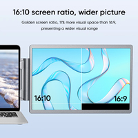 Extenseur d'écran d'ordinateur portable SIBOLAN 14 pouces, double écran IPS, moniteur portable, ports USB-C et HDMI, compatible avec Mac et Windows